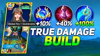 GUINEVERE TRUE DAMAGE BUILD IS TOTALLY OP!! ( Guinevere best build 2023 )