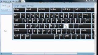 How to use the on screen keyboard in Windows 7