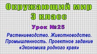 Окружающий мир 3 класс (Урок№25 - Растениеводство. Животноводство. Промышленность.)