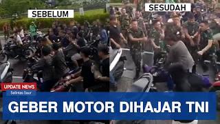 Langsung Kapok!!! Asik Geber-geber Motor Berakhir Kena Hantam Gegara Teciduk Aparat