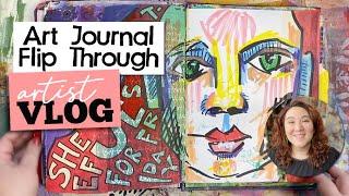 Art Journal Flip Through With Full Narration! Art Vlog 40
