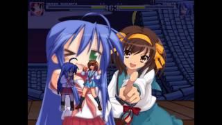 NICK54222 MUGEN: Haruhi Suzumiya (me) VS Konata Izumi