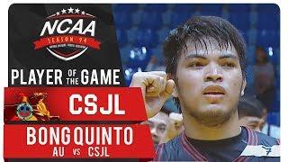 NCAA 94 MB: Bong Quinto's triple-double earns Letran a win | AU vs. CSJL | September 6, 2018