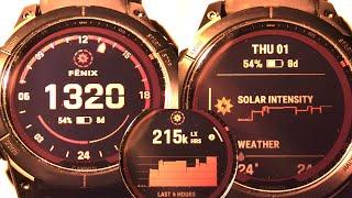 Garmin Fenix 7 - Solar Charging Efficiency Test