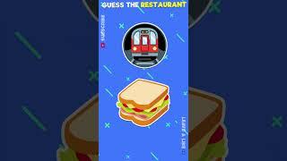 Can You Guess The Fast Food Restaurant By Emoji?  | Emoji Quiz  #quizzer #guesstheemoji #quiz