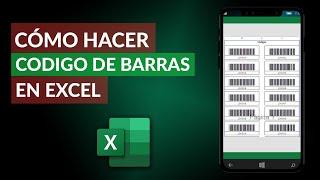 Cómo Hacer o Crear un Código de Barras en Excel Paso a Paso