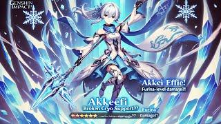 HOYOVERSE WENT TOO FAR! Akkefi is INSANELY BROKEN | New ULTIMATE Cryo Support! - Genshin Impact