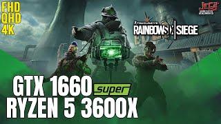 Rainbow Six Siege | Ryzen 5 3600x + GTX 1660 Super | 1080p, 1440p, 2160p benchmarks!