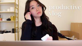 Productive Vlog | an introvert's work week, learning new skills, balancing work and content creation