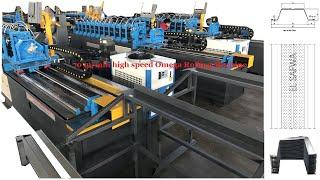 【ZHONGTUO】70m/min high speed furring channel roll forming machine