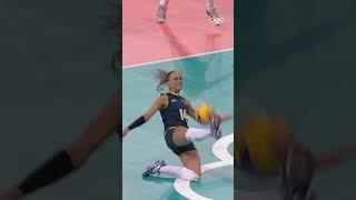 This volleyball save is INSANE!  #Shorts