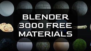 Blender - 3000+ Free Materials