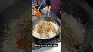 Flying Noodles Making|| Indian Street Food