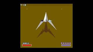 Star Fox (SNES) but it doesn't lag.  60FPS High Frame Rate