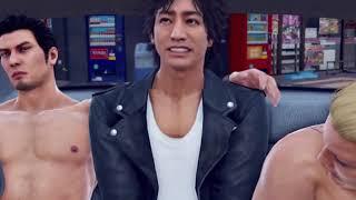 Takayuki Yagami sings Dame Da Ne after he was beaten in Yakuza's car by Goro Majima