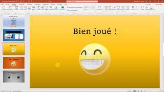 Les ACTIONS et LIENS avec POWERPOINT (Cours Office 365)