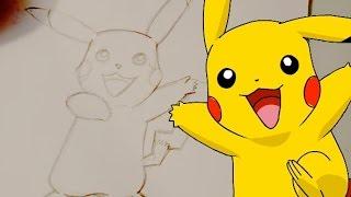 How to Draw PIKACHU from Pokemon - @DramaticParrot