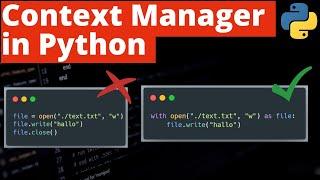 Context Manager in Python verstehen | Python Tutorial