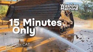 Only 15 Minutes. Washing Cat D8T Dozer Heavy Equipment