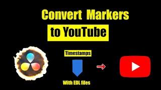 Markers to Timestamps in any version of Davinci Resolve choosing your setting for exporting
