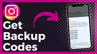 How To Get Backup Codes On Instagram (Update)