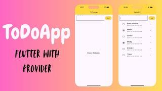 Flutter ToDoApp Tutorial with Provider