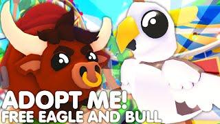 HOW TO GET FREE NEW EAGLE AND BULL PETS IN ADOPT ME!4TH OF JULY PETS! ALL LEAKES! ROBLOX