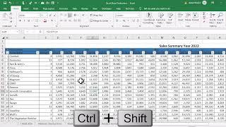 Horizontal Scrolling in Excel | Excel Tricks