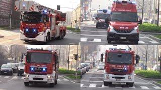 INCENDIO 17 PIANO ARRIVO APS+APS2+APS SAF VVF MILANO+AS VVF SESTO+CS VVF MARCELLO IN SIRENA (Milano)