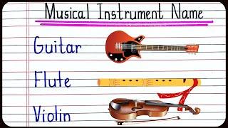 Musical instruments names in english | List of Musical Instruments | Learn Musical Instruments Names