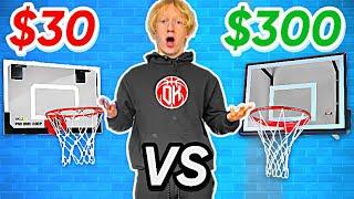 $30 Mini Basketball Hoop VS $300 Mini Basketball Hoop!