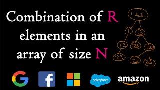 Print combinations of r elements in an array of size n