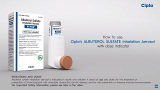 Cipla Albuterol HFA – How To Use Video