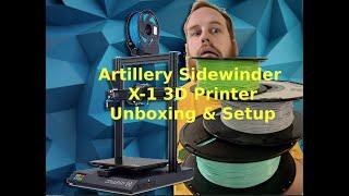 Artillery Sidewinder X1 3D Printer Unboxing and Setup