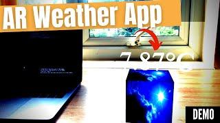 RealityKit+SwiftUI tutorial: A WEATHER APP in Augmented Reality! #Shorts​