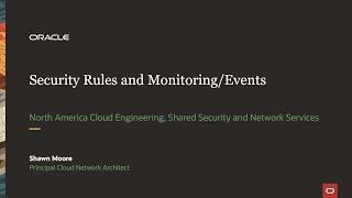 Security Rules and Monitoring/Events