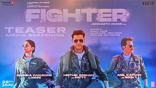 #FighterTeaser Media Screening | Hrithik Roshan | Siddharth Anand