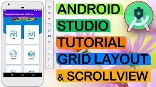 Card Layout (Design) Tutorial with Android studio Grid - Android app Design Tutorial