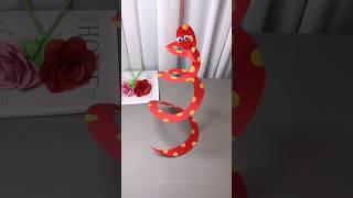 Snake Making with paper / school project ideas easy paper craft ideas how to make snake saap banaye