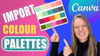 Import colour palettes into Canva - from images or palettes