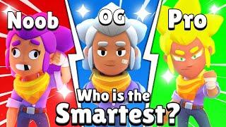 Who Knows The Most About Brawl Stars? Noob vs OG vs Pro!