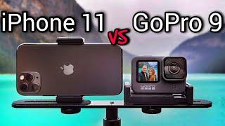 GoPro Hero 9 Black VS iPhone 11 Camera Comparison!