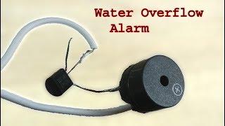 How to make a Water Tank Overflow alarm circuit, super simple