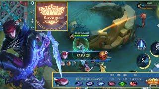 SAVAGE!! JULIAN GAMEPLAY + BEST BUILD - SANGCHI | MLBB