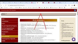 DU PhD admission II PhD interview in Maths, Sanskrit, Modern Indian languages and literary studies