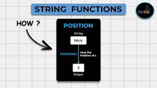 String Functions in SQL | POSITION Function | SQL Series: #39