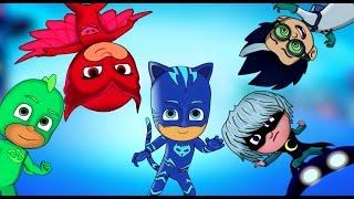 Герои в масках семья пальчиков на английском. Песня про пальчики PJ Masks