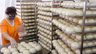 Chinese Steamed Pork Bun & Cabbage Bun Mass Production / 三星蔥肉包, 高麗菜包 - Taiwan Street Food