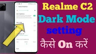 Dark Mode kaise on kare//Realme C2 Phone Main Dark Mode Setting