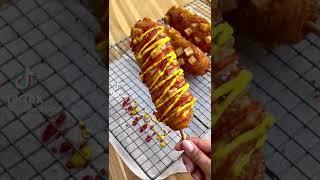 Korean french- fried corn dogs